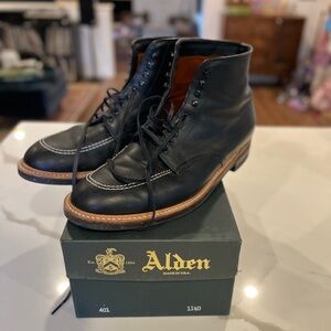 Alden Men's Black Leather Boots